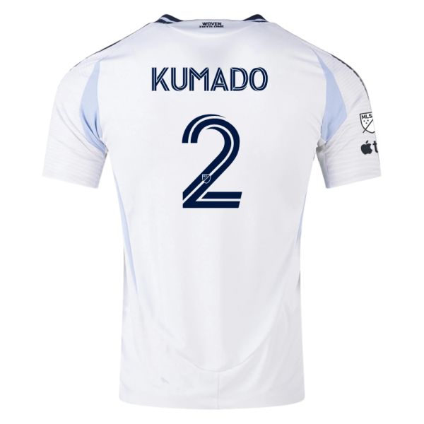 adidas San Diego FC Willy Kumado Away Jersey 25/26 w/ MLS & Apple Patch (White)