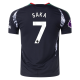 adidas Arsenal Bukayo Saka Away Jersey w/ EPL Patch 24/25 (Black)
