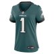 Women's Philadelphia Eagles Jalen Hurts Nike Midnight Green Team Game Jersey