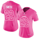 Nike Dallas Cowboys #22 Emmitt Smith Pink Women's Stitched NFL Limited Rush Fashion Jersey