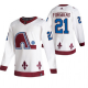 Men's Colorado Avalanche Peter Forsberg 2021 Reverse Retro White Jersey