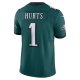 Men's Philadelphia Eagles Jalen Hurts Nike Green Vapor F.U.S.E. Limited Jersey