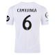 adidas Real Madrid Eduardo Camavinga Home Jersey w/ Champions League Patches 24/25 (White/Black)