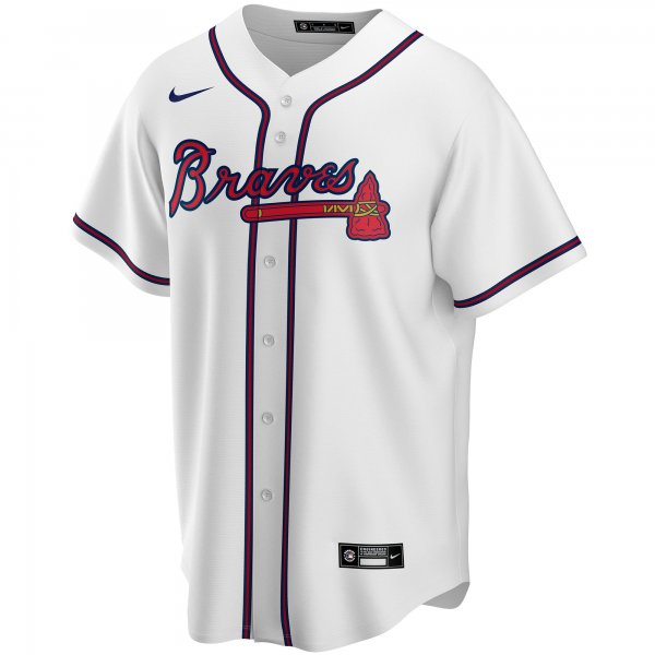 Men's Atlanta Braves Nike White Home Replica Custom Jersey