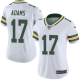 Nike Green Bay Packers #17 Davante Adams White Women's Stitched NFL Limited Rush Jersey