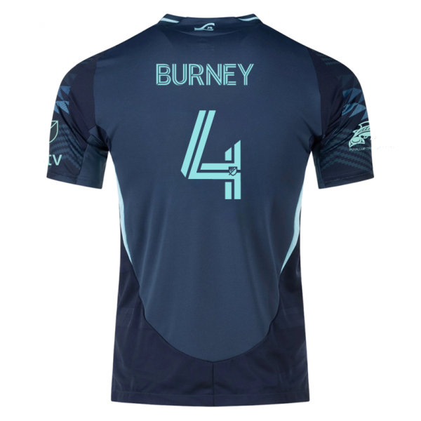 adidas L. Burney Seattle Sounders Away Jersey 25/26 w/ MLS Patches & Sponsor (Aura Ink)