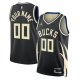 Unisex Milwaukee Bucks Jordan Brand Black 2022/23 Swingman Custom Jersey - Statement Edition