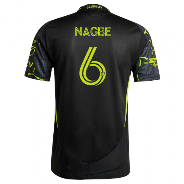 adidas Darlington Nagbe Columbus Crew Away Jersey w/ MLS Patches 25/26 (Black/Yellow)