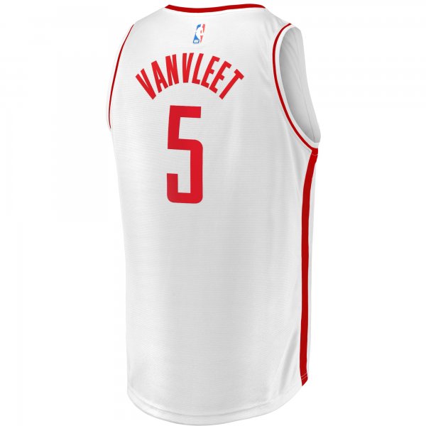 Men's Houston Rockets Fred VanVleet Fanatics White Fast Break Replica Player Jersey - Association Edition