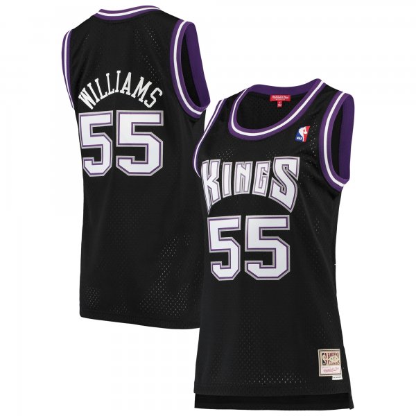 Women's Sacramento Kings Jason Williams Mitchell & Ness Black 2000/01 Hardwood Classics Swingman Jersey