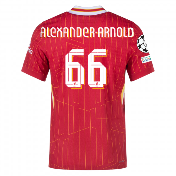 Nike Liverpool Match Trent Alexander-Arnold Home Jersey w/ Champions League Patches 24/25 (Gym Red/Chrome Yellow)