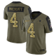 Dallas Cowboys Dak Prescott Olive 2021 Salute To Service Limited Men's NFL Jersey