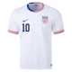 Nike Mens United States Christian Pulisic Match Home Jersey 24/25 (White/Obsidian)