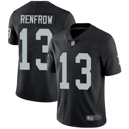 Men's Las Vegas Raiders #13 Hunter Renfrow Limited Black Home Vapor Untouchable NFL Jersey