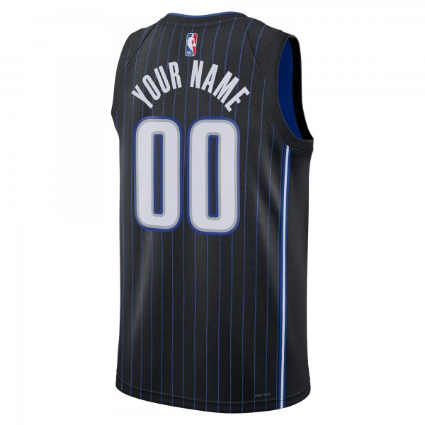 Unisex Orlando Magic Nike Black Swingman Custom Jersey - Icon Edition