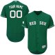 Boston Red Sox Green Celtic Flex Base Men's Customized MLB Jersey