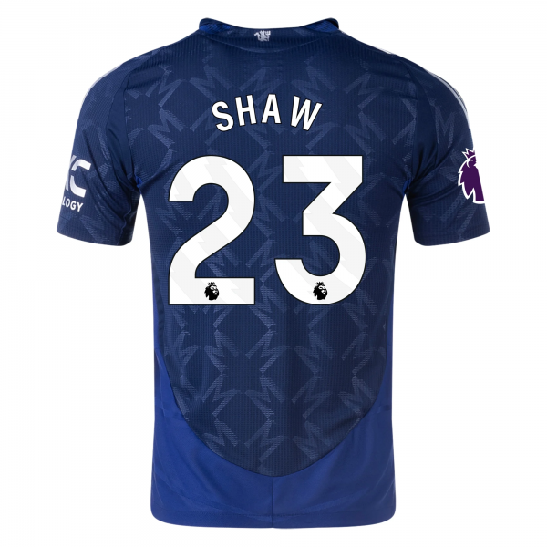 adidas Manchester United Luke Shaw Away w/ EPL Patch 24/25 (Night Indigo)