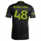 adidas Cesar Ruvalcaba Columbus Crew Away Jersey w/ MLS Patches 25/26 (Black/Yellow)