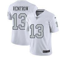 Men's Nike Las Vegas Raiders #13 Hunter Renfrow White Men's Stitched Limited Rush NFL Jersey