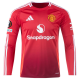 adidas Manchester United Harry Maguire Long Sleeve Home Jersey w/ Europa League Patches 24/25 (Red)