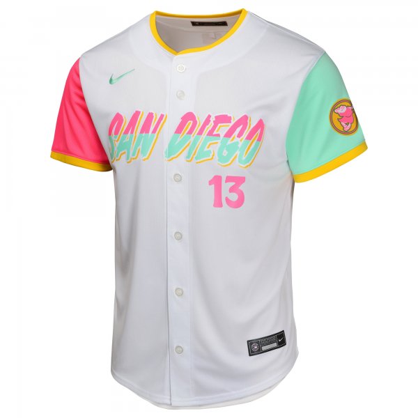 Youth San Diego Padres Manny Machado Nike White City Connect Limited Player Jersey