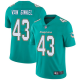 Youth Nike Miami Dolphins #43 Andrew Van Ginkel Aqua Limited Team Color Vapor Untouchable Jersey