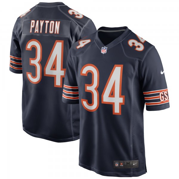 Men's Chicago Bears Walter Payton Nike Navy Game Retired Player Jersey