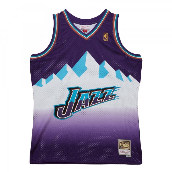 Men's Utah Jazz  Mitchell & Ness Purple 1996-97 Hardwood Classics Swingman Jersey