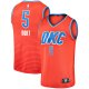 Men's Oklahoma City Thunder Luguentz Dort Fanatics Orange Fast Break Replica Player Jersey - Statement Edition