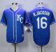 Kansas City Royals #16 Bo Jackson Blue Alternate 2 New Cool Base Stitched MLB Jersey