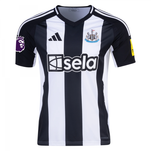 adidas Newcastle United Bruno Guimarães Home Jersey w/ EPL Patch 24/25 (Black/White)