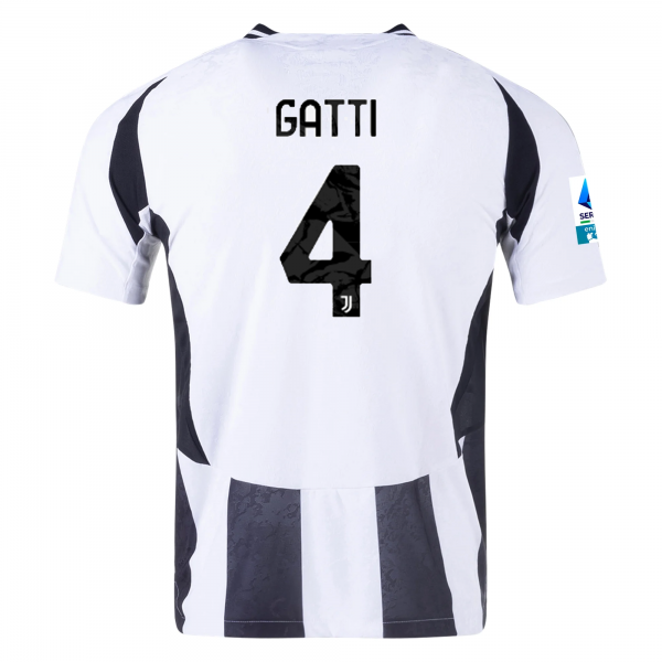 adidas Juventus Federico Gatti Home Jersey w/ Serie A Patch 24/25 (White/Black)