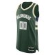 Men's Milwaukee Bucks Nike Hunter Green 2021/22 Diamond Custom Jersey - Icon Edition