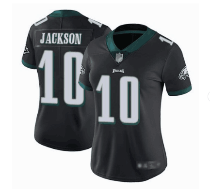 Nike Philadelphia Eagles #10 DeSean Jackson Women's Limited Black Jersey