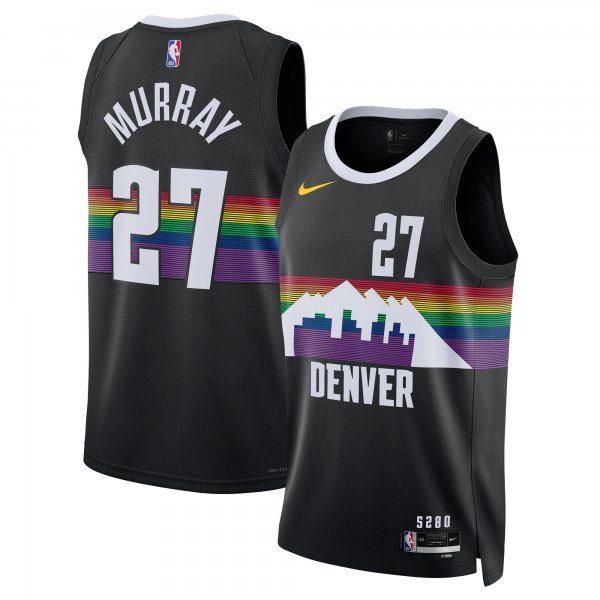 Men's Unisex Denver Nuggets #27 Jamal Murray Nike Black 2025/26 Swingman City Edition Jersey