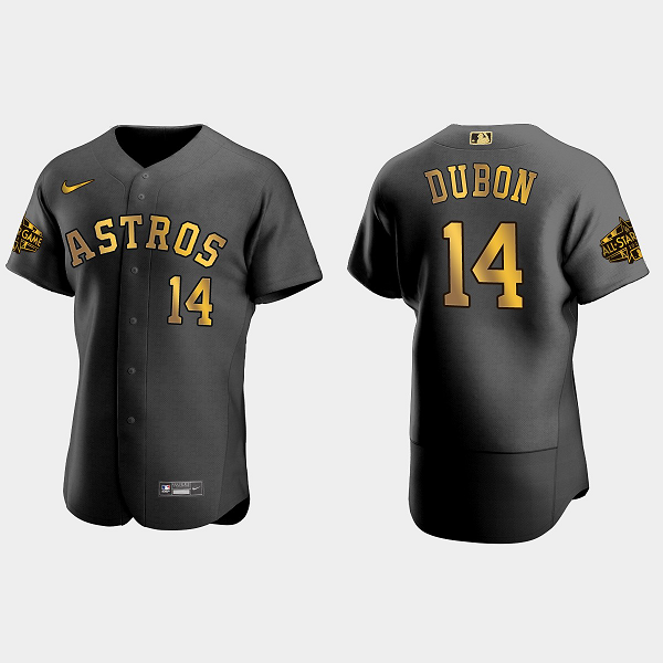 Men's Houston Astros #14 Mauricio Dubon 2022 MLB All-Star Game Flex Base Jersey - Black