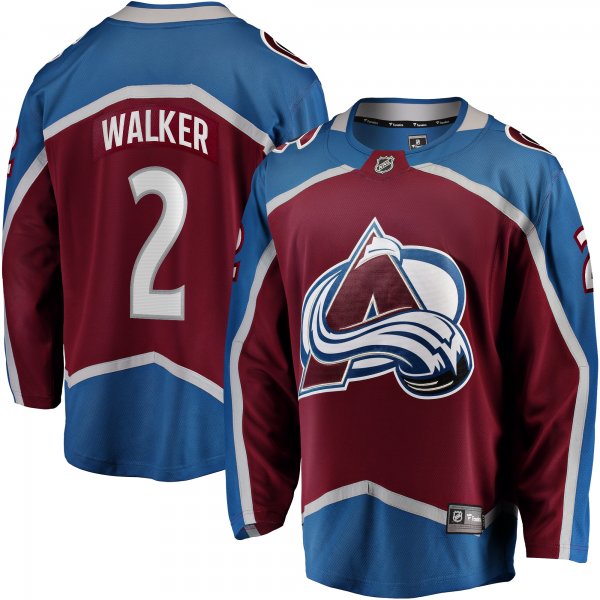 Women's Colorado Avalanche Sean Walker Fanatics Maroon Home Breakaway Player Jersey