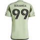 adidas LAFC Denis Bouanga Away Jersey w/ MLS + Apple TV + Ford Patches 24/25 (Magic Lime)