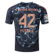 adidas Bayern Munich Jamal Musiala Away Jersey w/ Champions League Patches 24/25 (Black/Copper/Blue)