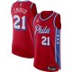 Men's Philadelphia 76ers Joel Embiid Jordan Brand Red Player Jersey - Statement Edition