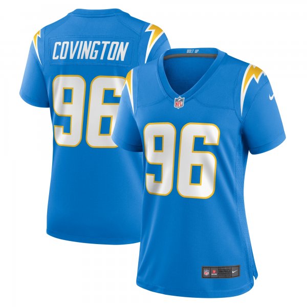 Women's Los Angeles Chargers Christian Covington Nike  Powder Blue Team Game Jersey