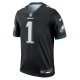 Men's Philadelphia Eagles Jalen Hurts Nike Black Legend Jersey