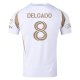 adidas Mark Delgado LAFC Away Jersey w/ MLS + Apple + Ford Logo 25/26 (White/Gold)