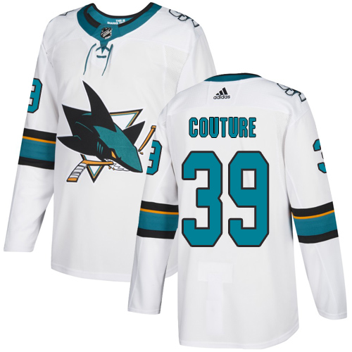 Adidas San Jose Sharks #39 Logan Couture White Road Stitched NHL Jersey