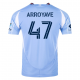 adidas Jacob Arroyave New York City FC Home Jersey 25/26 w/ MLS Patches (Bahia Light Blue)
