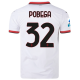 Puma AC Milan Tommaso Pobega Away Jersey w/ Series A Patch 24/25 (Puma White)