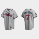 Men's Atlanta Braves #7 Dansby Swanson Gray 2021 MLB All-Star Jersey