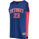 Men's Detroit Pistons Jaden Ivey Fanatics Blue Fast Break Replica Player Jersey - Icon Edition