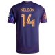adidas John Nelson LA Galaxy Away Jersey w/ MLS + Apple TV + RBC Sponsor 25/26 (Purple)