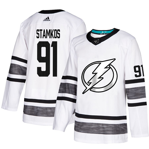 Tampa Bay Lightning #91 Steven Stamkos White 2019 All-Star Stitched NHL Jersey